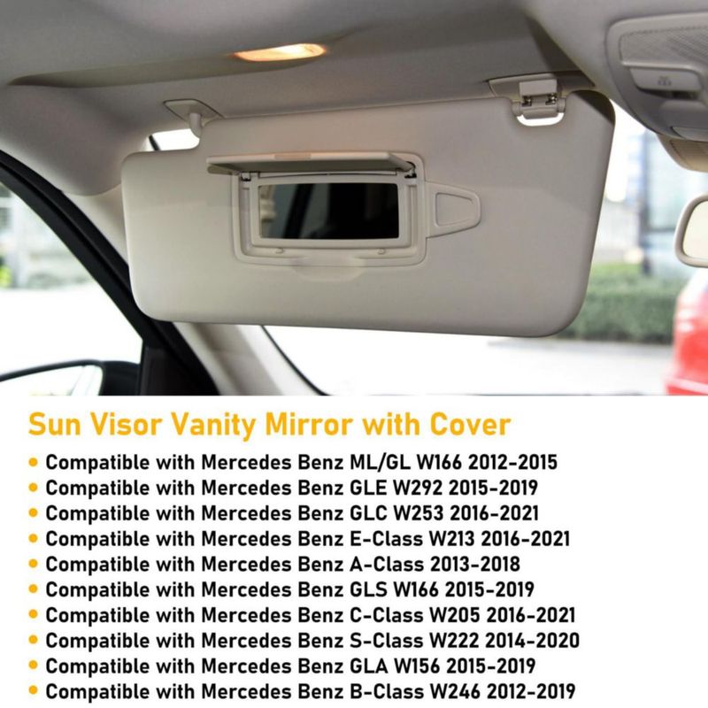 Espejo de Visera Abodvu Mercedes W166 2015‑2021 Beige