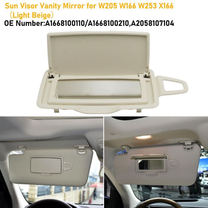Espejo de Visera Abodvu Mercedes W166 2015‑2021 Beige