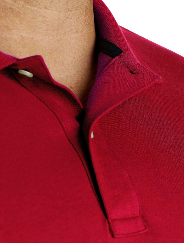 Camisa Polo Nautica Rojo Talla M EE. UU. Corte Clásico