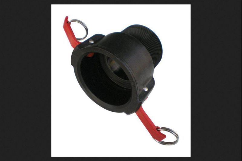 Acoplador PACER hembra de polipropileno de 5 cm de diámetro Negro
