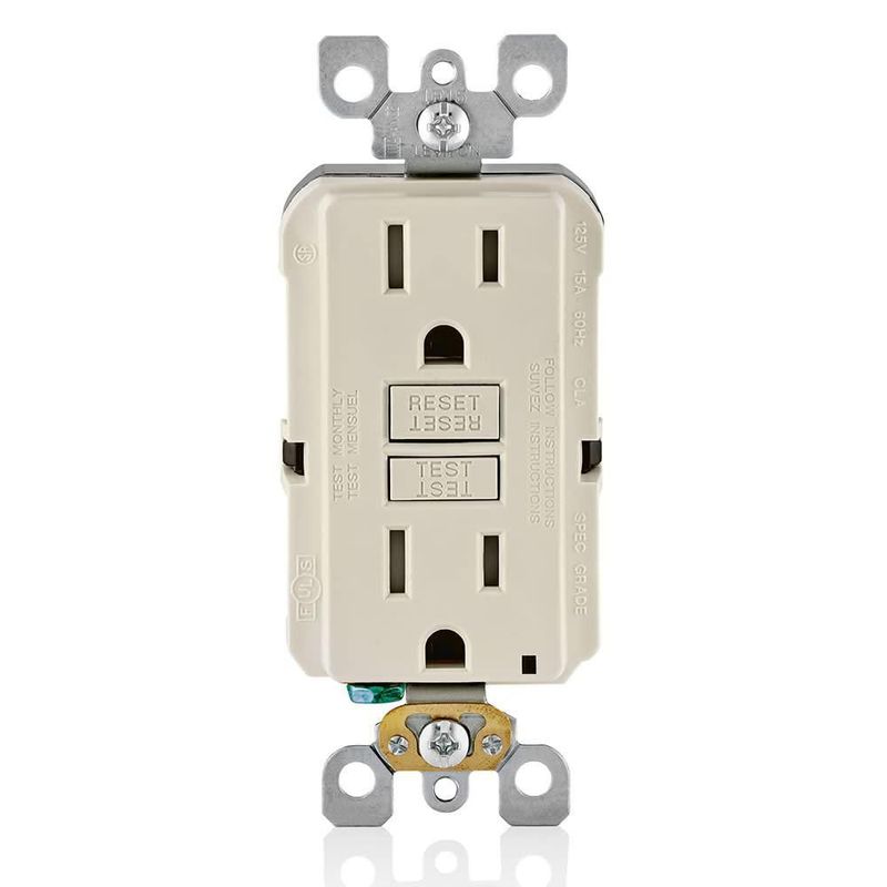 Toma eléctrica Leviton Smartlockpro GFCI 15A 125V Almond