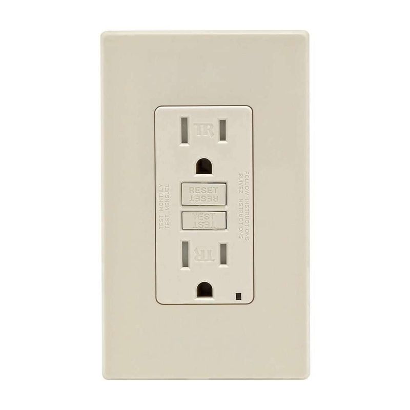 Toma eléctrica Leviton Smartlockpro GFCI 15A 125V Almond