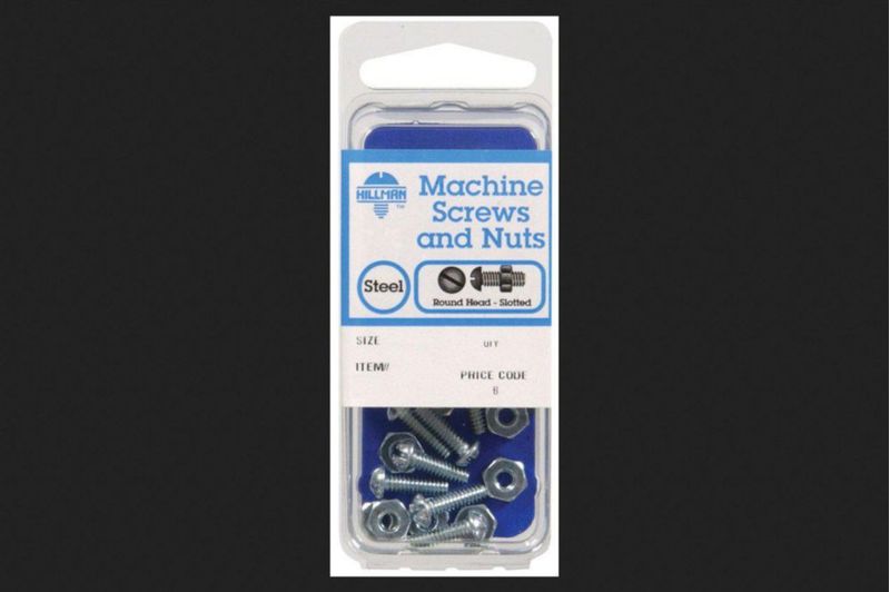 Tornillos de máquina Hillman 8-32 x 5 cm zincado paquete de 5