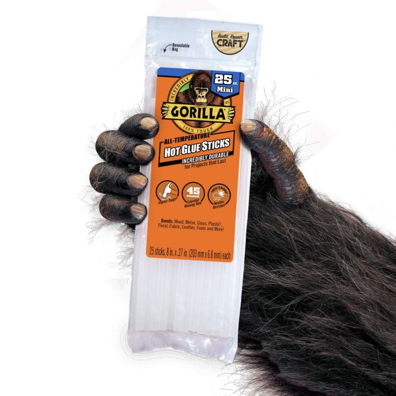 Barras termoadhesivas GORILLA Mini 20 cm x 07 cm 25 unidades