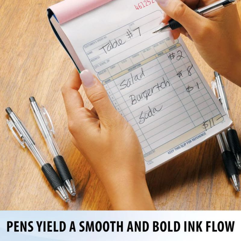Bolígrafos de bola Inc. 75 unidades punta media 1.0 mm tinta negra