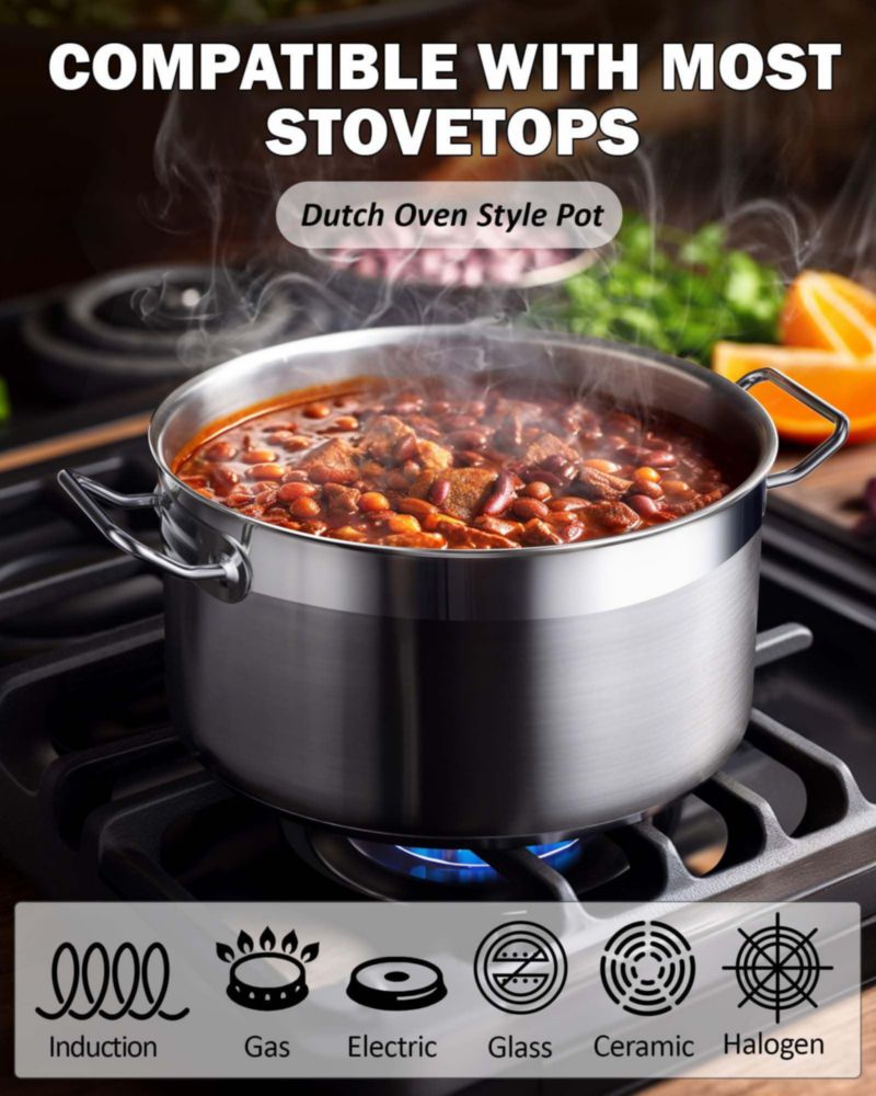 Olla de Caldo Cooks Standard 23 L Acero Inoxidable
