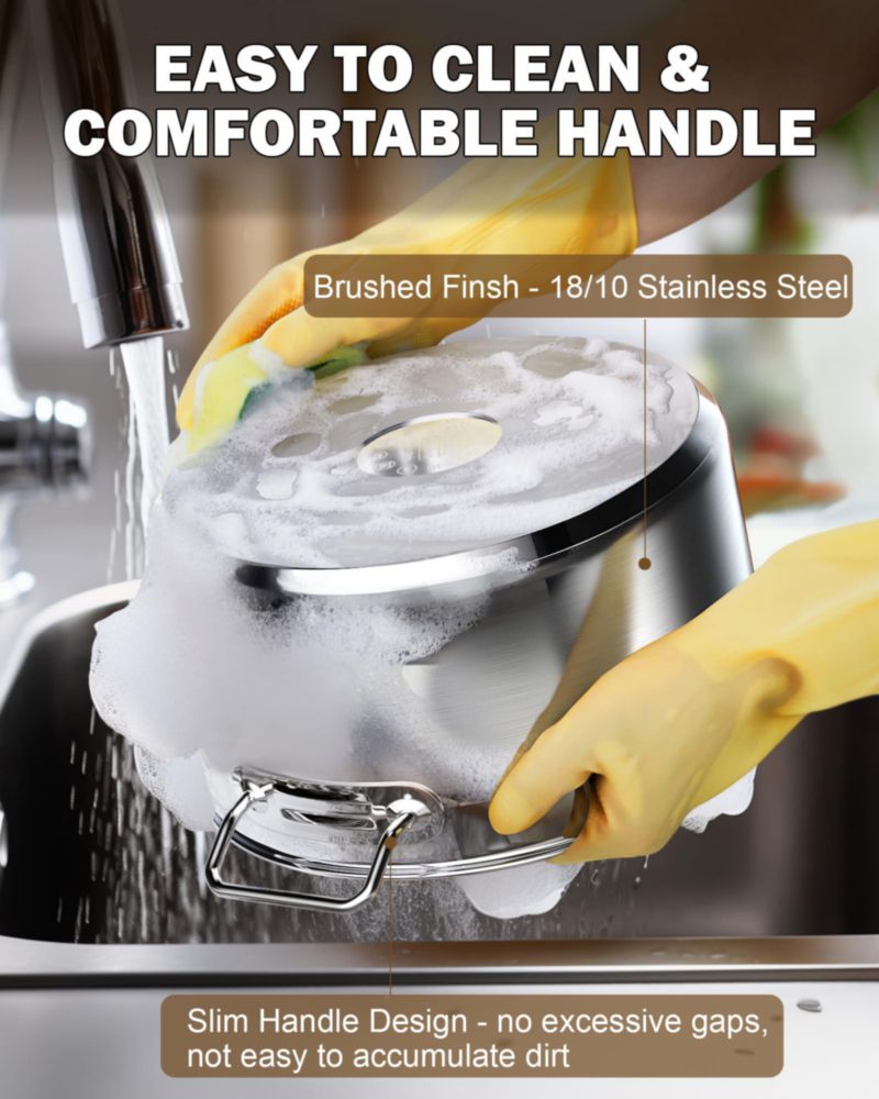 Olla de Caldo Cooks Standard 23 L Acero Inoxidable