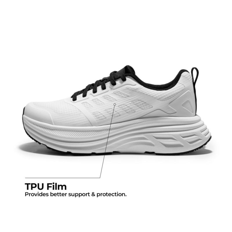 Zapatillas de caminar NORTIV 8 para mujer blanco talla 7W