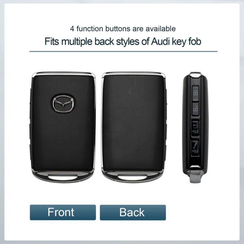 Funda para mando de coche rojo Tengare para Mazda 3/6/CX-5/CX-9