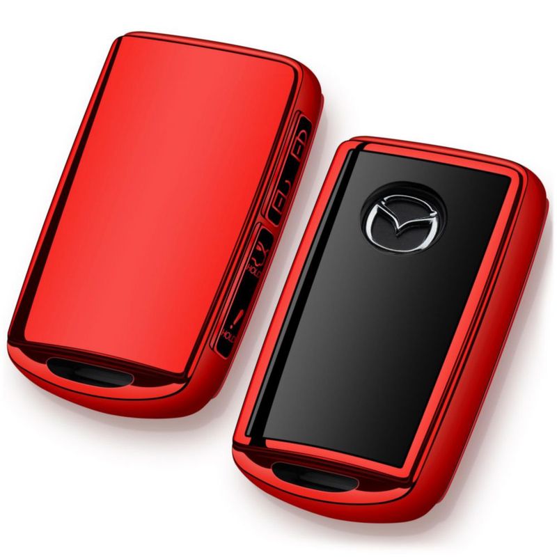 Funda para mando de coche rojo Tengare para Mazda 3/6/CX-5/CX-9