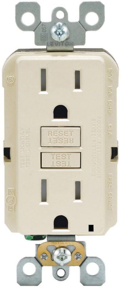 Toma eléctrica Leviton R06-GFTR1-0KT Tamper GFCI