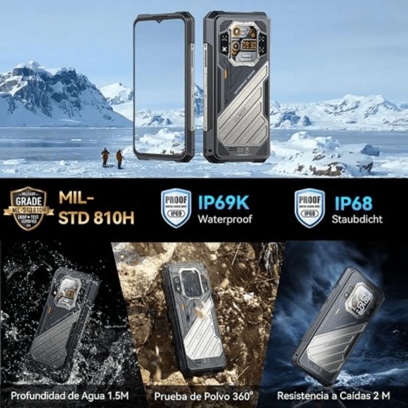 Celular Cubot Kingkong X Pro 5G 256GB 48GB RAM Batería 10200mAh Rugged