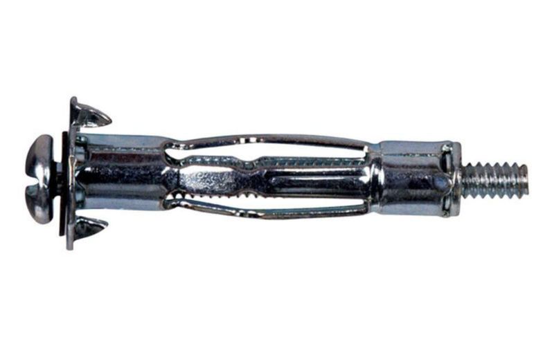 Anclajes de pared huecos Hillman 064 cm x 32 cm metal paquete de 5