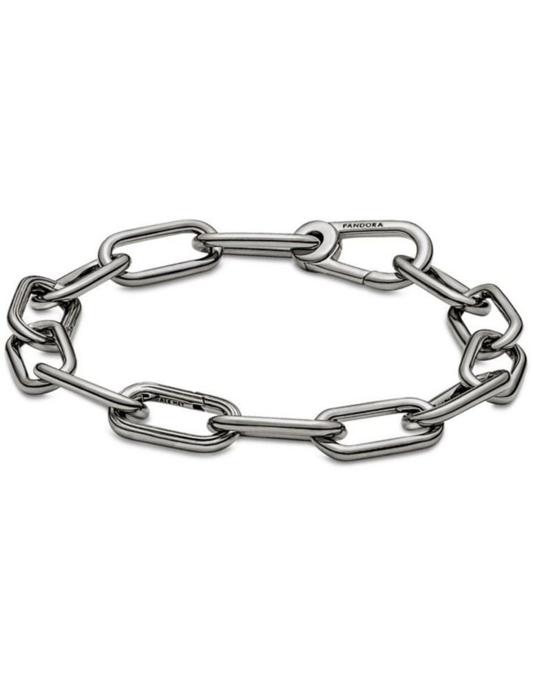 Brazalete Pulsera Pandora ME 549588C00 Cadena de Eslabones Rutenio Talla 17