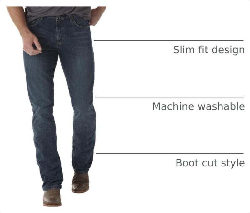 Jeans Wrangler Retro Slim Fit con pierna bootcut