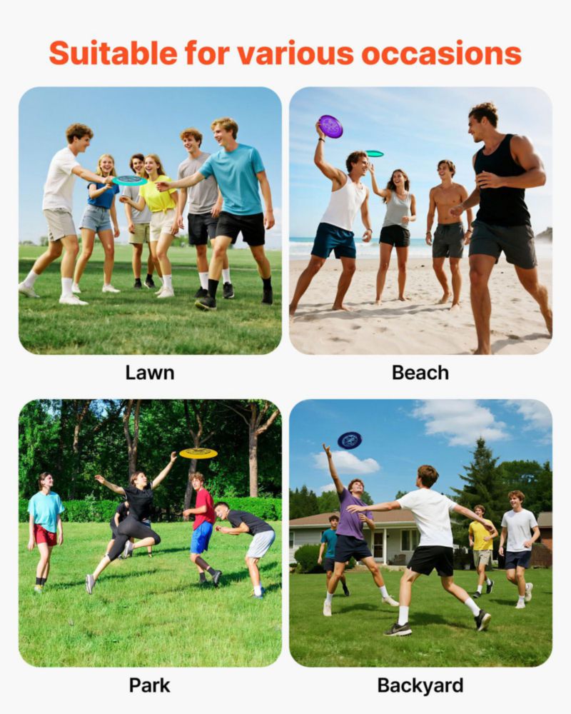 Set de Disc Golf VEVOR 8 discos para principiantes