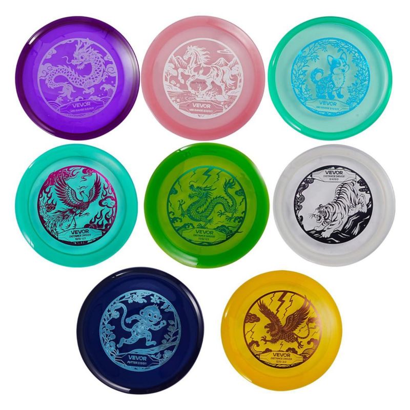 Set de Disc Golf VEVOR 8 discos para principiantes