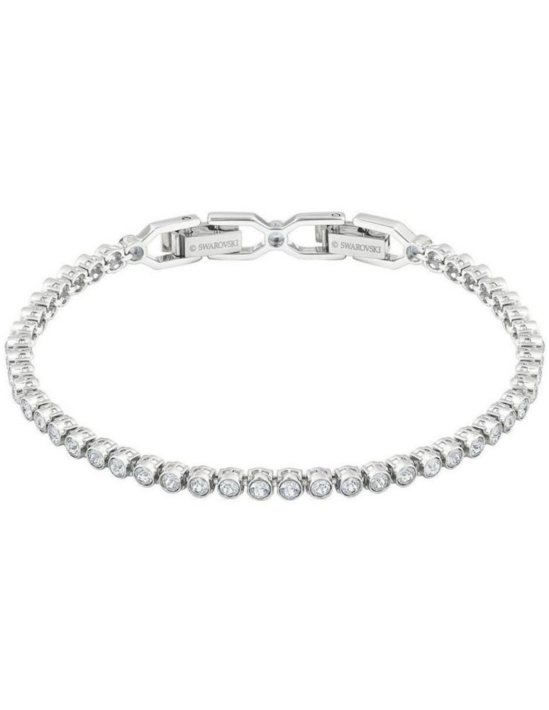 Brazalete Pulsera Swarovski 1808960 Emily Blanco Baño de Rodio