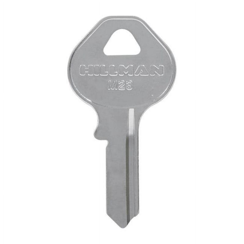 Candado universal Hillman con llave en blanco de una cara