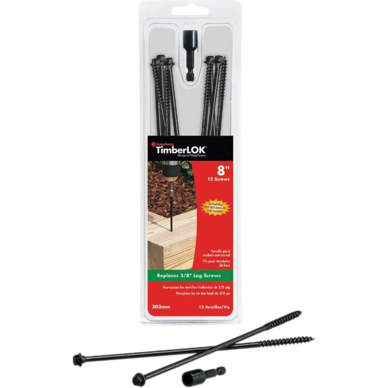 Tornillo para madera FastenMaster FMTLOK08-12 20 cm resistente paquete de 12