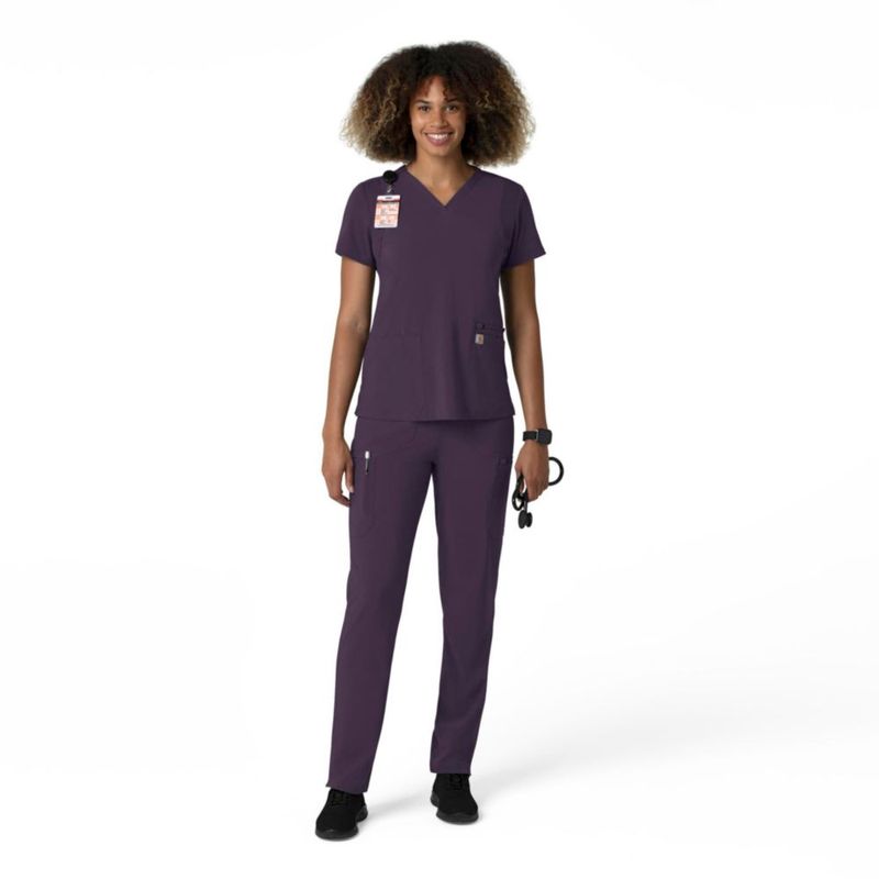 Pantalón Cargo de Scrubs para Mujer Carhartt Negro Ciruela