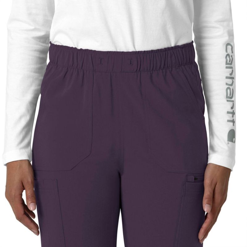 Pantalón Cargo de Scrubs para Mujer Carhartt Negro Ciruela