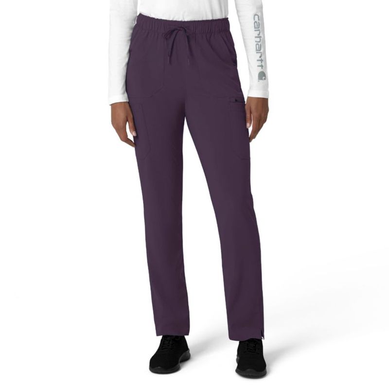 Pantalón Cargo de Scrubs para Mujer Carhartt Negro Ciruela