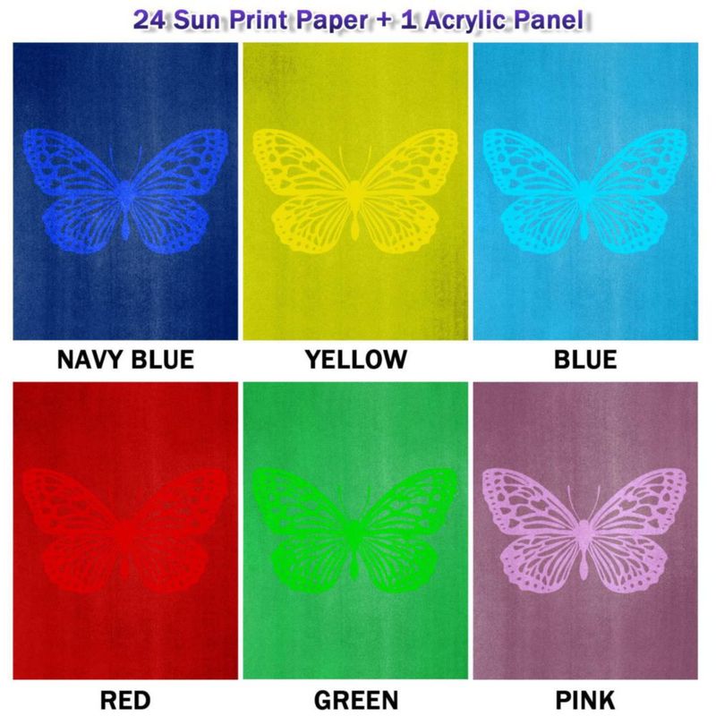 Papel de impresión solar LIGHOON 24 hojas A5 6 colores
