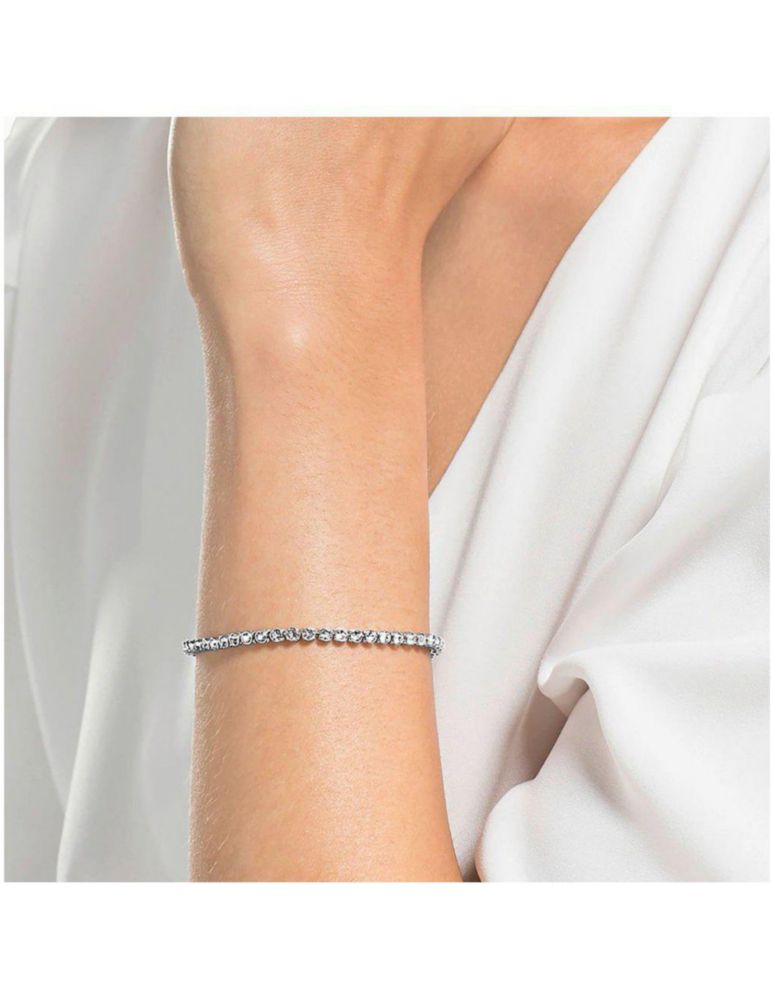 Pulsera Swarovski 1808960 Emily Blanco Baño de Rodio