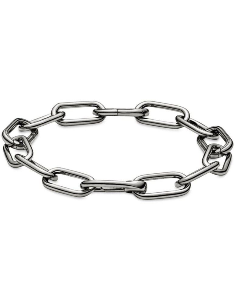Pulsera Brazalete Pandora ME 549588C00 Cadena de Eslabones Rutenio Talla 17