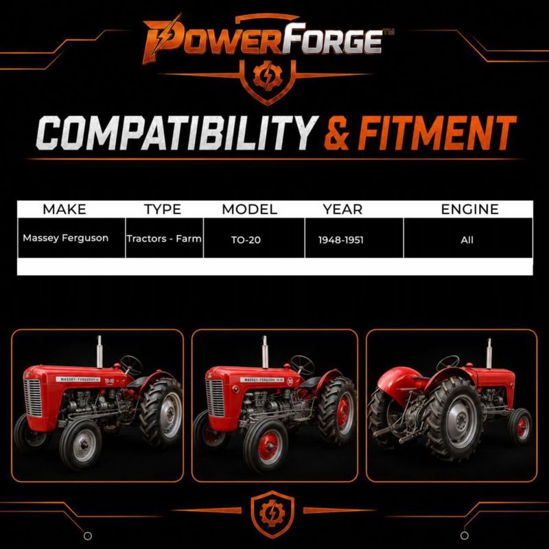 Motor de arranque 6V Massey Ferguson TO-20 - Starter parts world USA