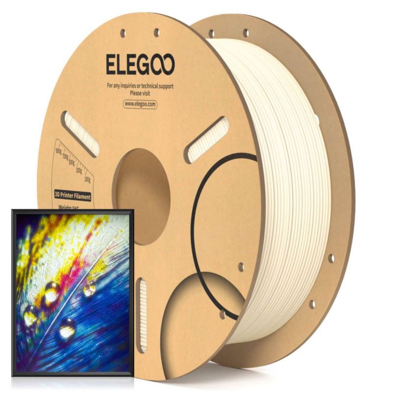 Filamento PLA ELEGOO 175 mm Blanco 1 kg