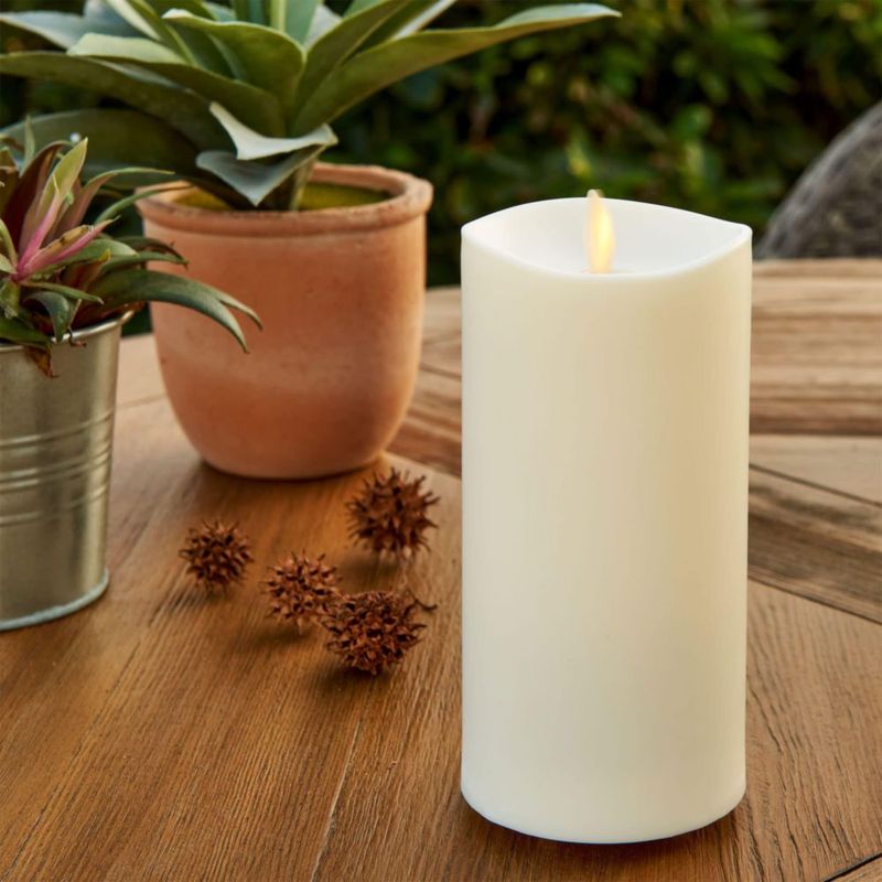Vela LED Luminara Pearl Ivory 8 cm con flama móvil