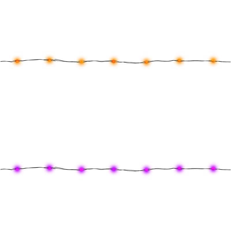 Luces de cadena para celebraciones de Halloween naranja