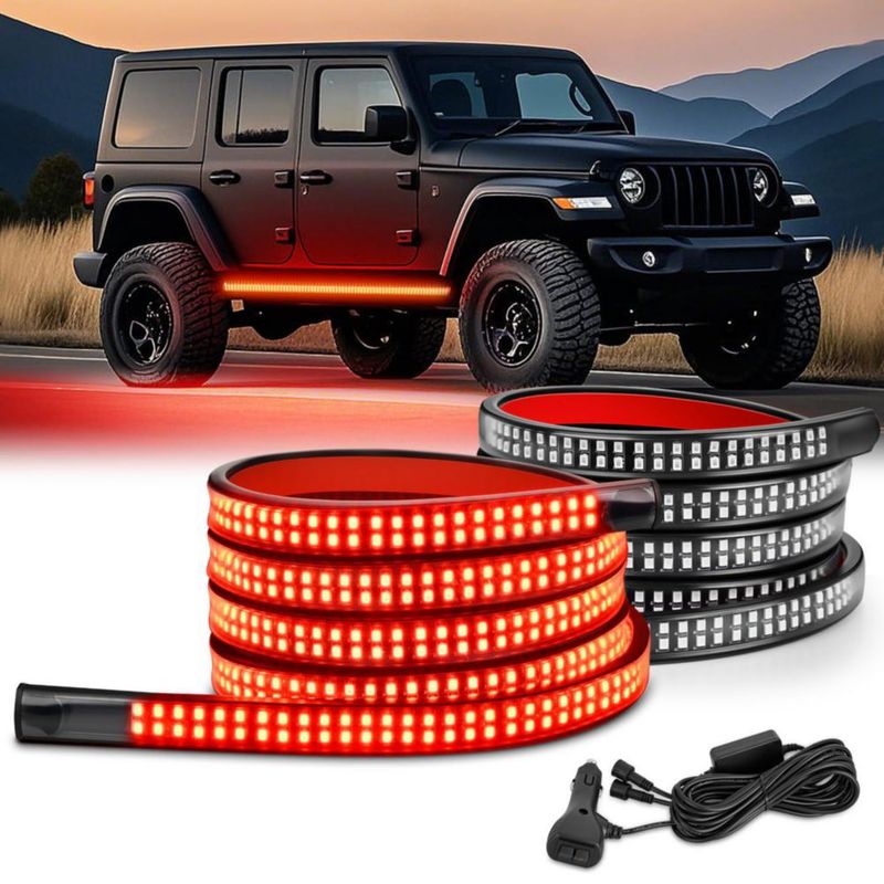 Tira de luz LED Nilight 178 cm Rojo (2 unidades)