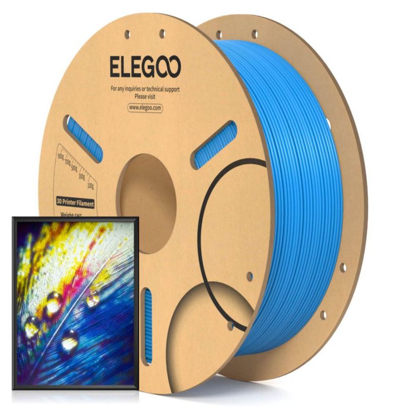 Filamento PLA ELEGOO 175 mm Rilievo Cian 1 kg