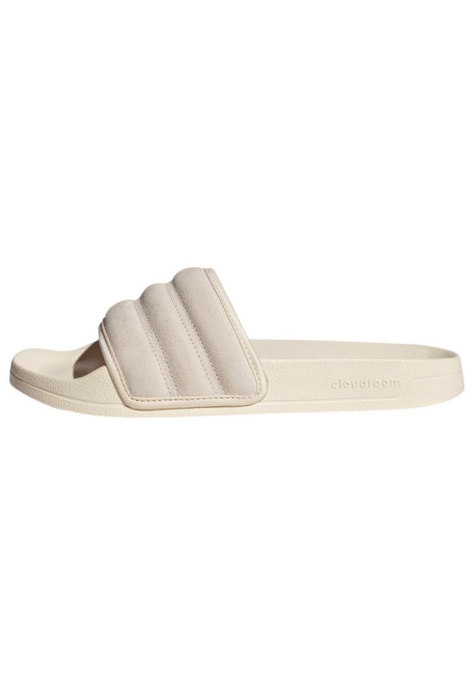 Sandalia unisex adidas Adilette Suede blanca talla 8
