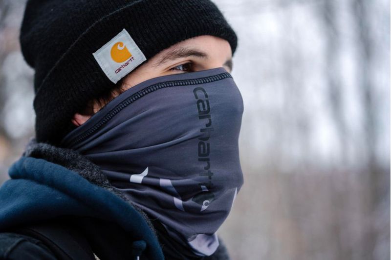 Pasamontañas Carhartt Force All-Season Talla Única Estampado Montaña – Negro