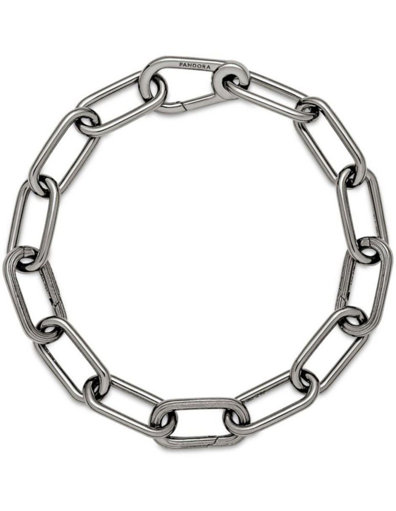 Pulsera Brazalete Pandora ME 549588C00 Cadena de Eslabones Rutenio Talla 21