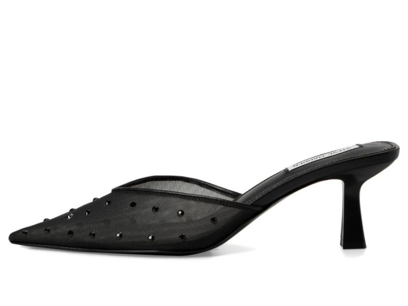Mule Steve Madden negro de malla talla 10