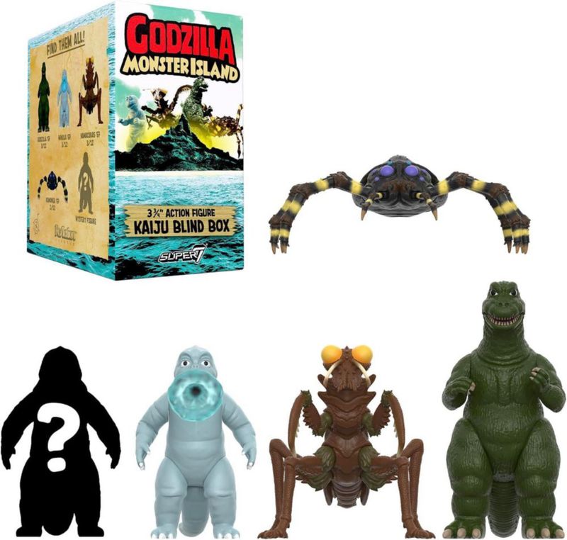 Figura de acción Super7 Wave 13 de 375" Godzilla Caja Sorpresa