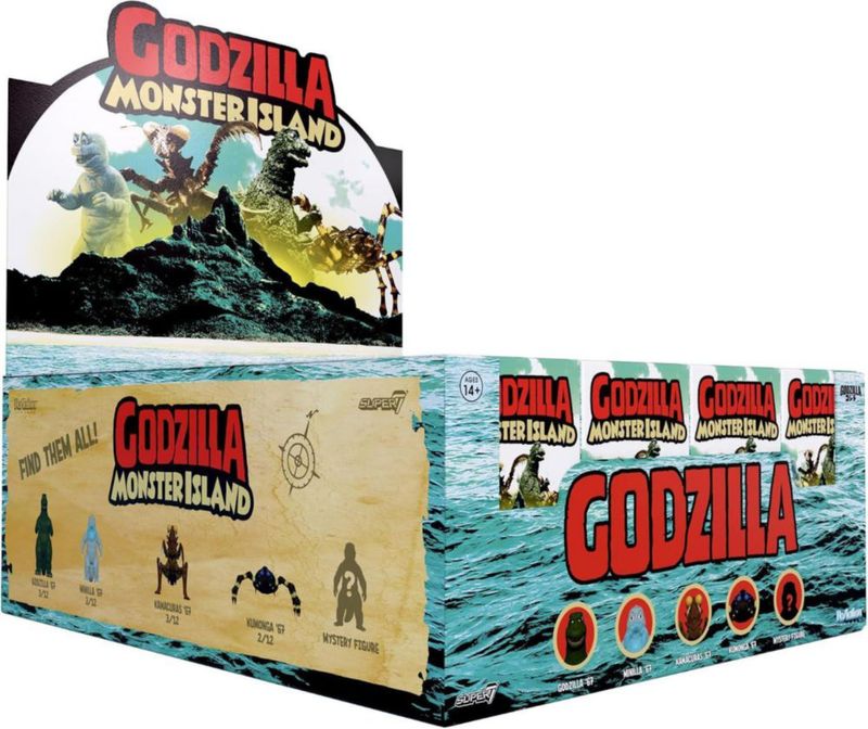 Figura de acción Super7 Wave 13 de 375" Godzilla Caja Sorpresa
