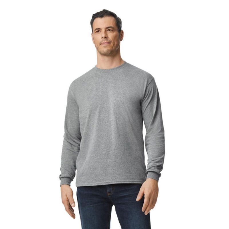Camiseta Gildan G8400 Pack de 2 gris deportivo talla mediana