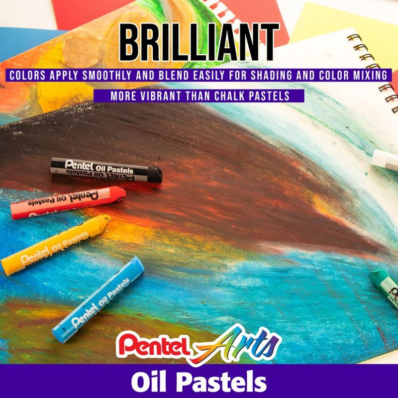 Set de Pasteles al Óleo Pentel - 36 Colores Surtidos