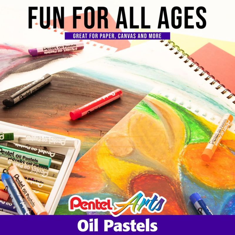 Set de Pasteles al Óleo Pentel - 36 Colores Surtidos