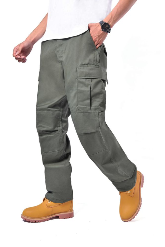 Pantalones Cargo BACKBONE XXL Verde Militar Camuflaje