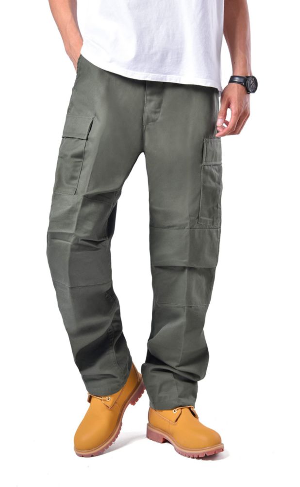 Pantalones Cargo BACKBONE XXL Verde Militar Camuflaje