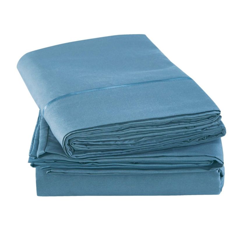 Juego de sábanas JANSKA Queen Denim 6 piezas con enfriamiento y sin arrugas