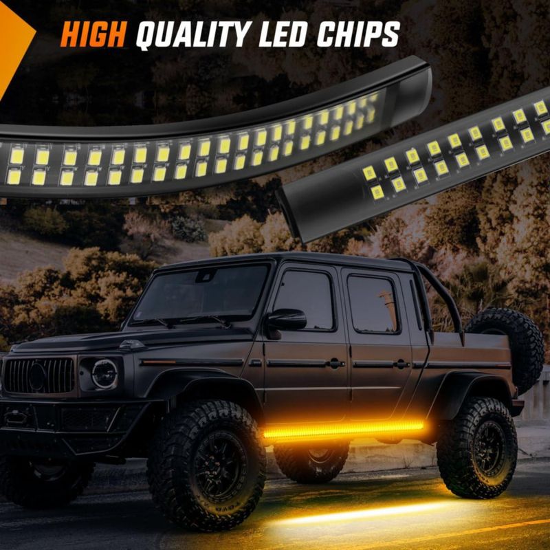 Luces LED Nilight 178 cm Ámbar 2 piezas para camión