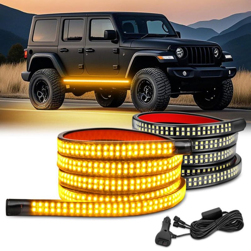 Luces LED Nilight 178 cm Ámbar 2 piezas para camión